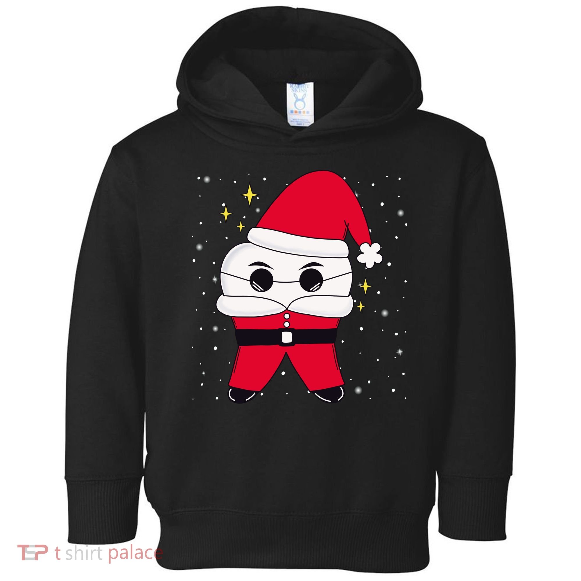 Santa Tooth Dentist Christmas Gift Toddler Hoodie