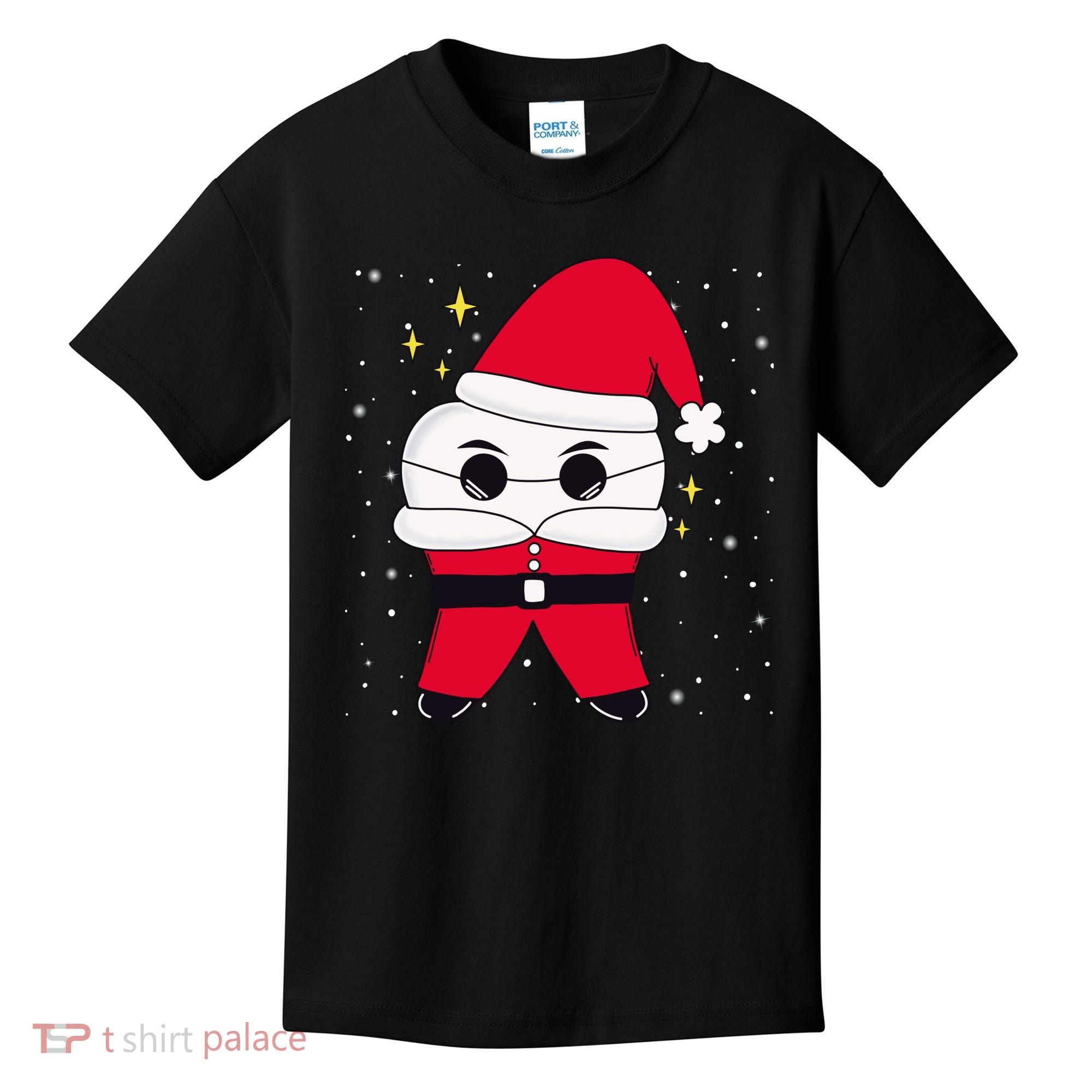 Santa Tooth Dentist Christmas Gift Kids T-Shirt