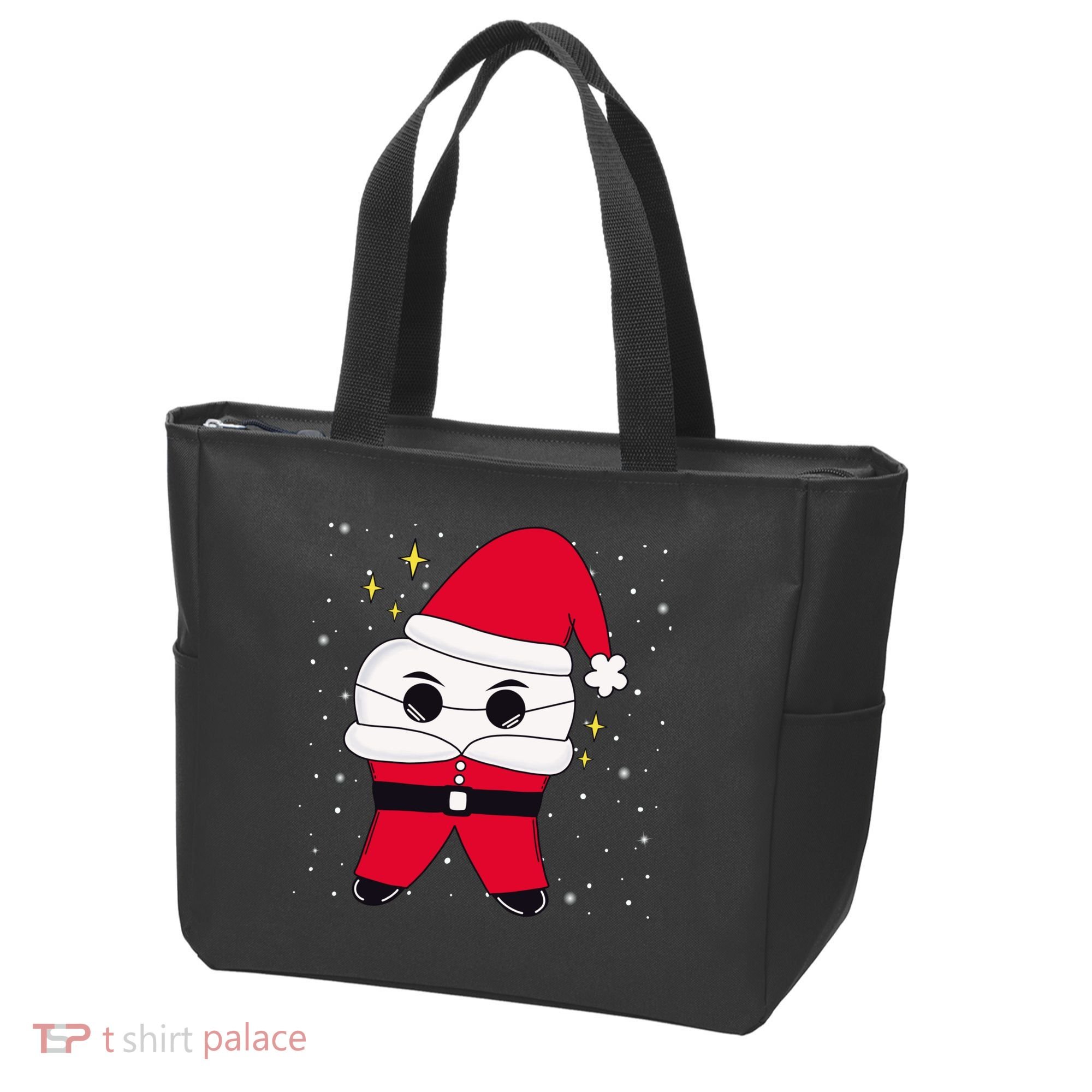 Santa Tooth Dentist Christmas Gift Tote Bag