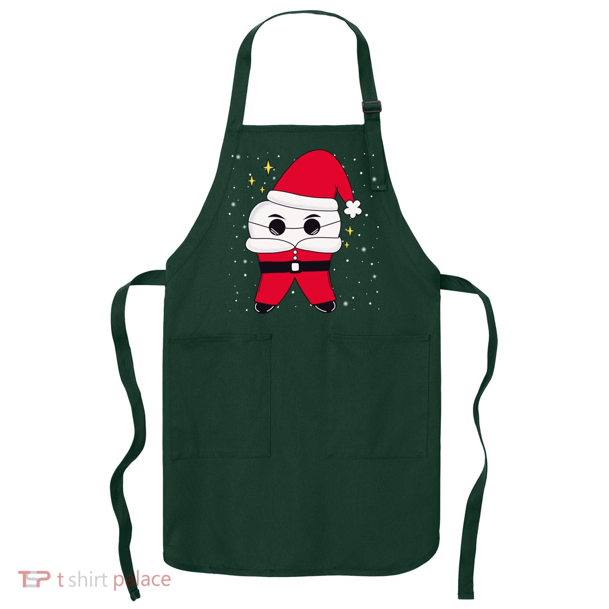 Santa Tooth Dentist Christmas Gift Apron