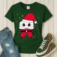 Santa Tooth Dentist Christmas Gift Women's T-Shirt thumb 3