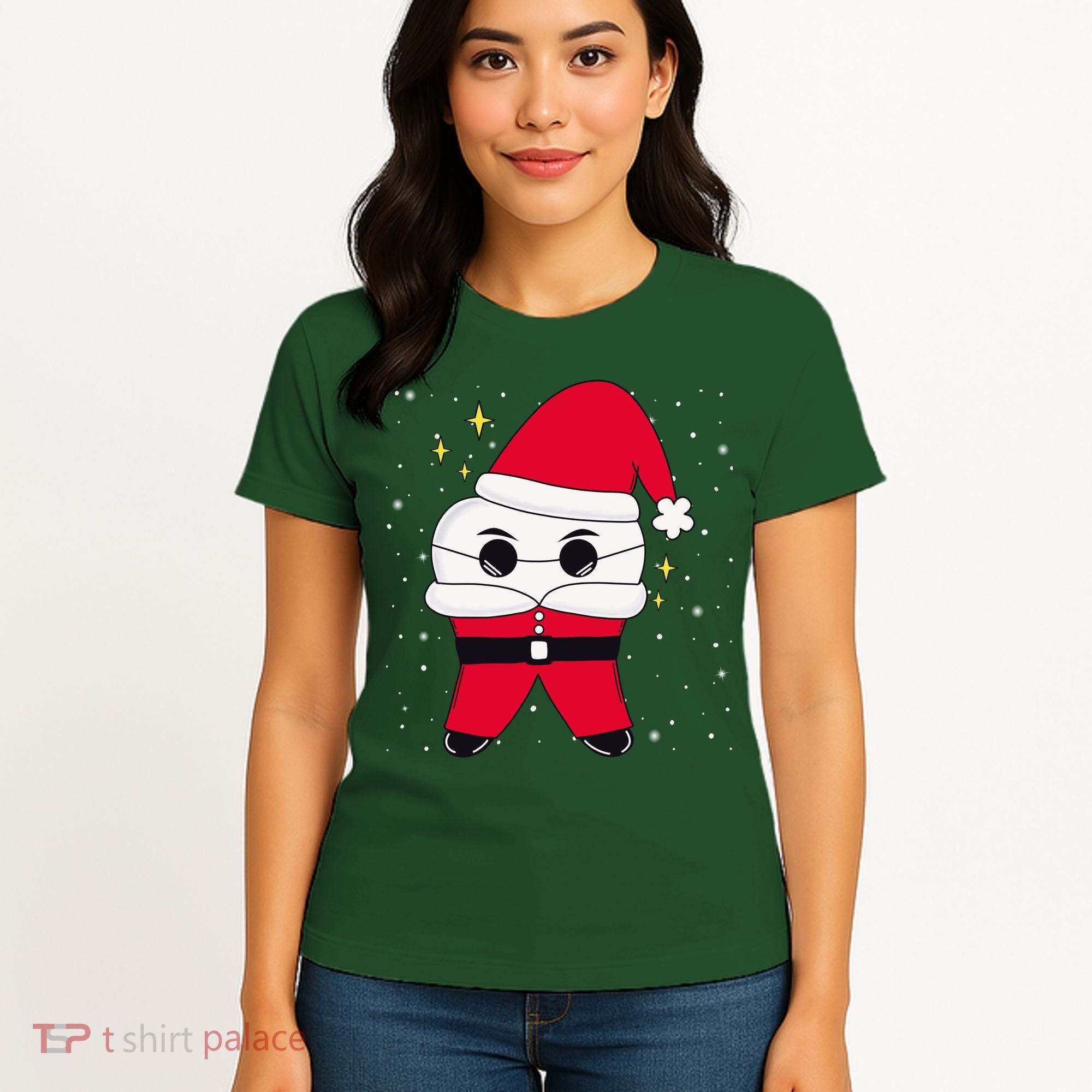 Santa Tooth Dentist Christmas Gift Women's T-Shirt
