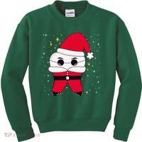 Santa Tooth Dentist Christmas Gift Kids Sweatshirt thumb 0
