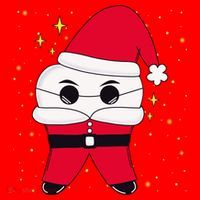 Santa Tooth Dentist Christmas Gift Santa Hat thumb 1