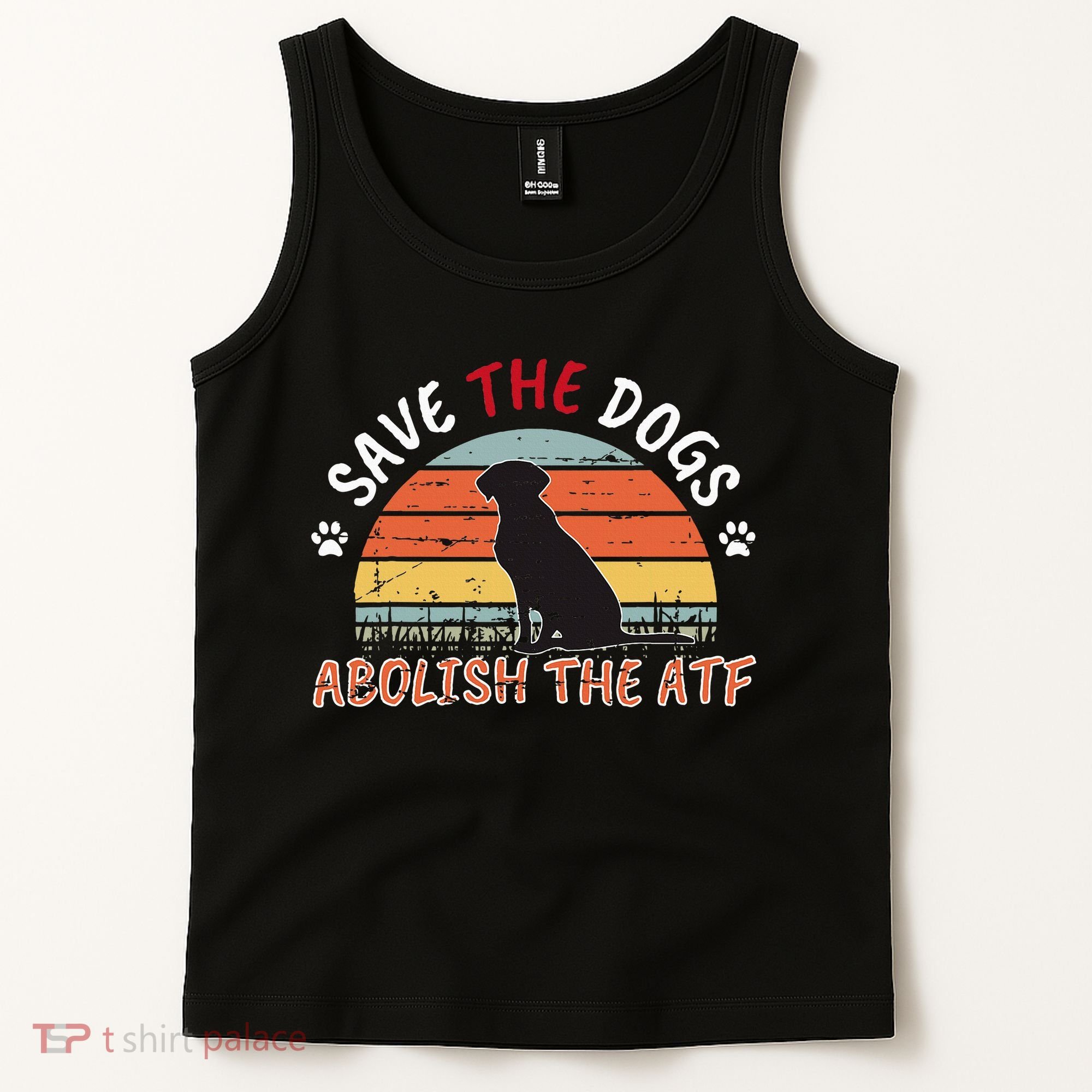 Save The Dogs Abolish The Atf Tank Top