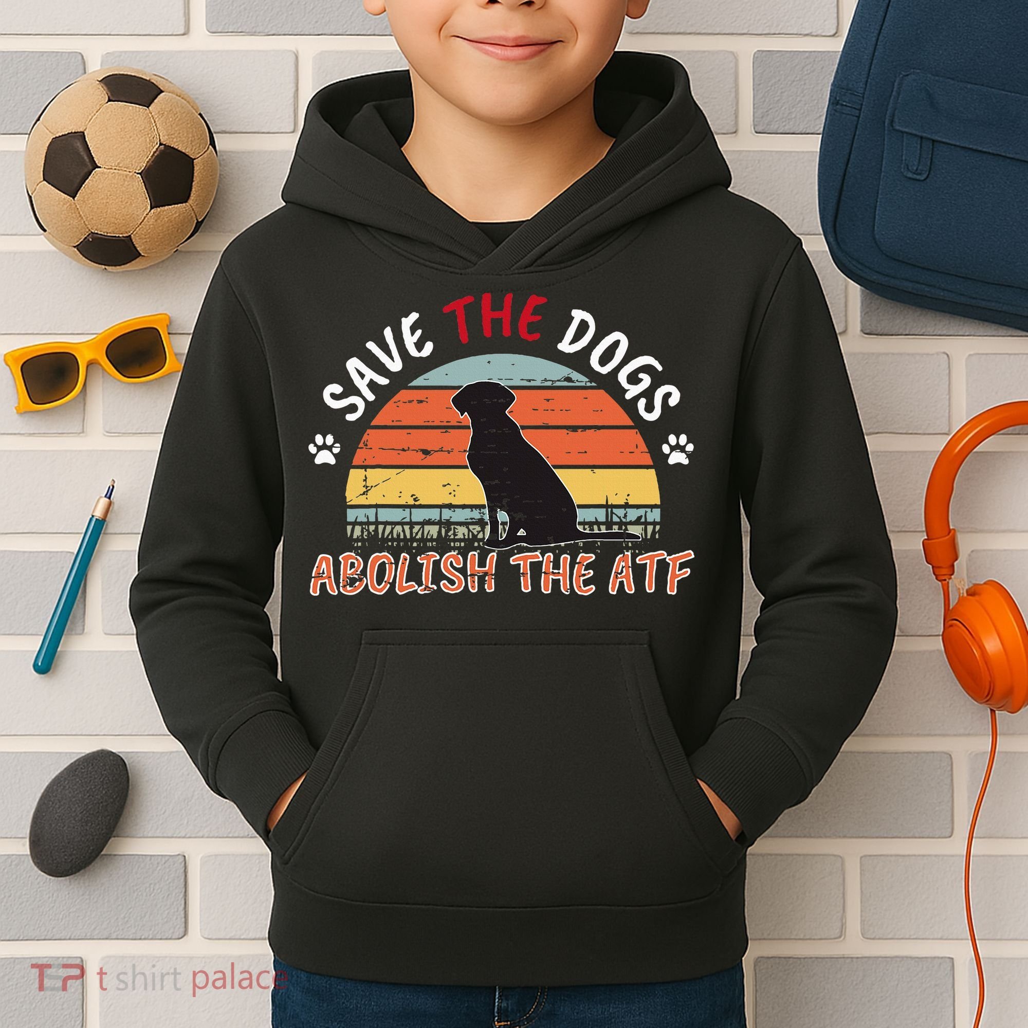 Save The Dogs Abolish The Atf Kids Hoodie