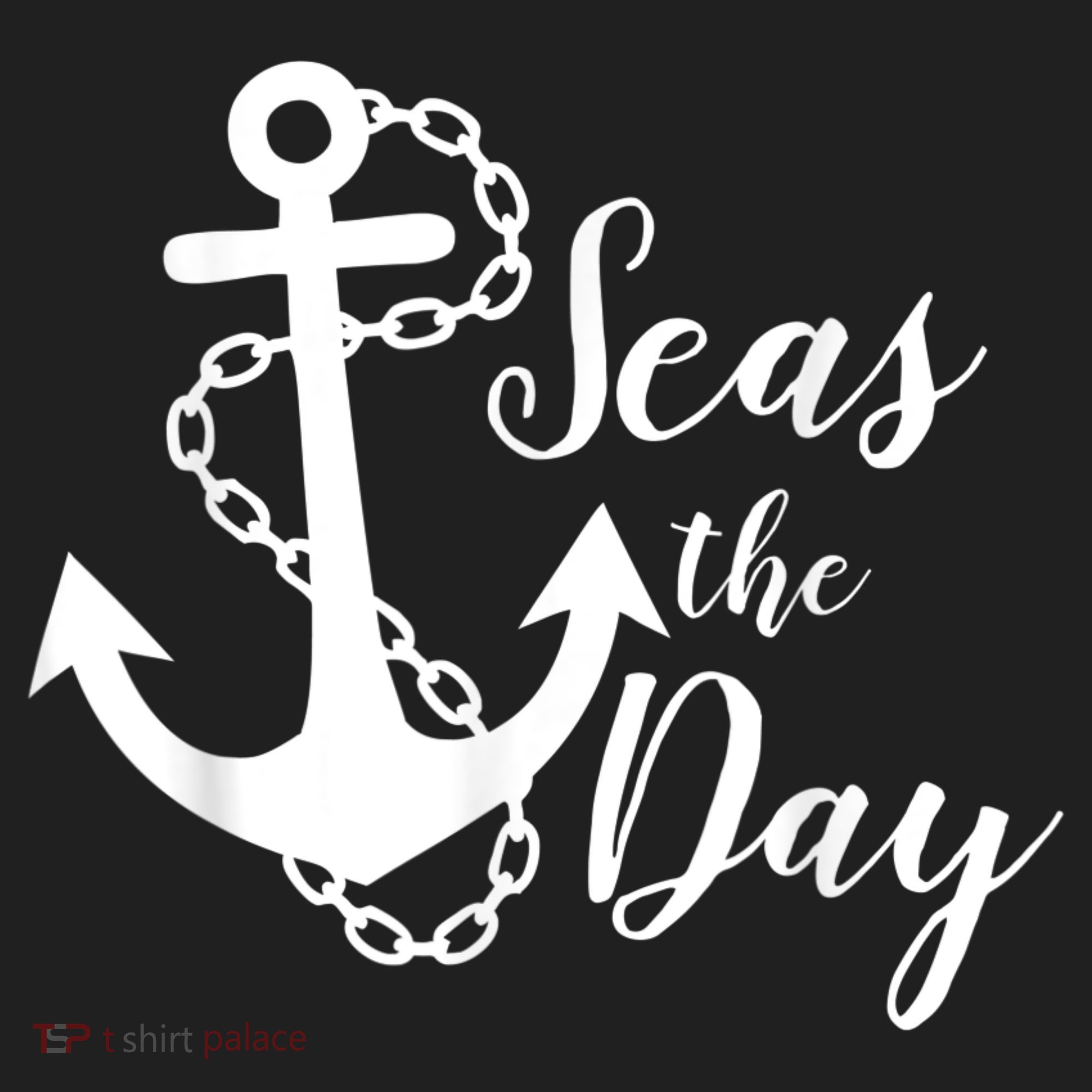 Seas The Day Nautical Anchor Cruise Vacation Women's Sweatshirt