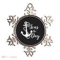 Seas The Day Nautical Anchor Cruise Vacation Ornament thumb 0
