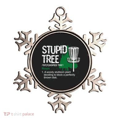 Stupid Tree Definition Disc Golf Golfers Vintage Christmas Ornament