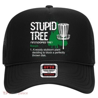 Stupid Tree Definition Disc Golf Golfers Vintage Christmas Hat