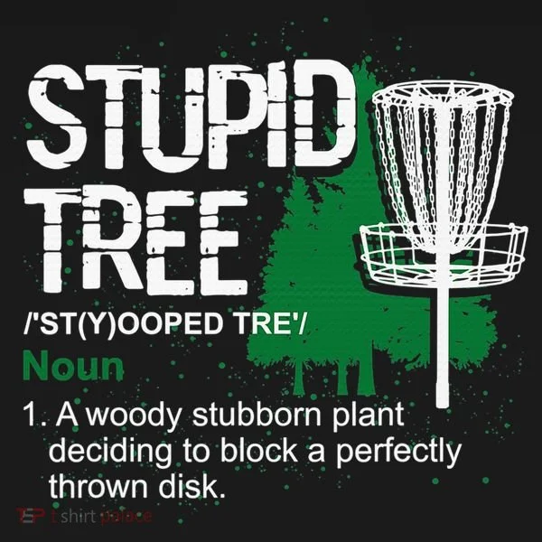 Stupid Tree Definition Disc Golf Golfers Vintage Christmas Toddler Hoodie