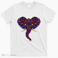Save The Elephants Ornate Colorful Elephant Head T-Shirt thumb 0