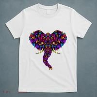 Save The Elephants Ornate Colorful Elephant Head T-Shirt thumb 5