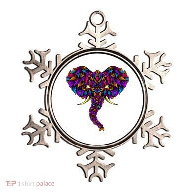 Save The Elephants Ornate Colorful Elephant Head Ornament