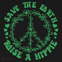 Save The Earth Raise A Hippie Peace Save The Planet Apron thumb 3