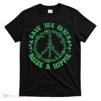 Save The Earth Raise A Hippie Peace Save The Planet T-Shirt thumb 0