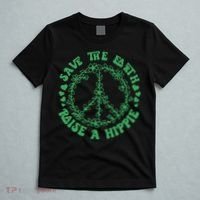 Save The Earth Raise A Hippie Peace Save The Planet T-Shirt thumb 5