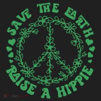 Save The Earth Raise A Hippie Peace Save The Planet Beanie thumb 2