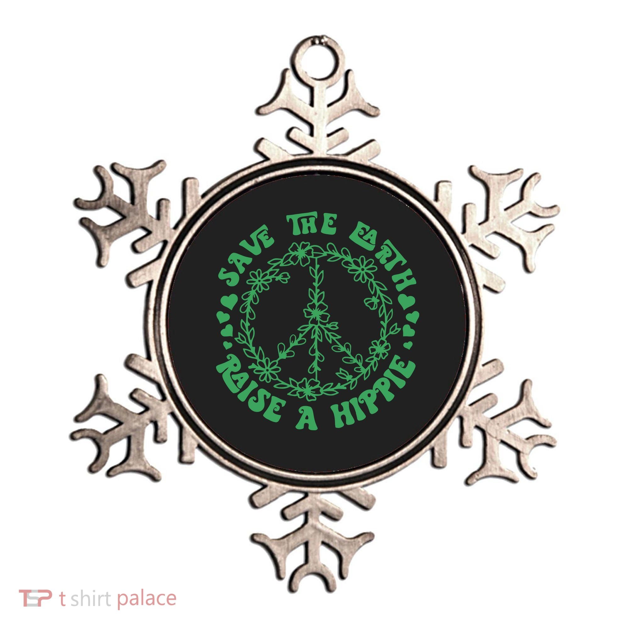 Save The Earth Raise A Hippie Peace Save The Planet Ornament