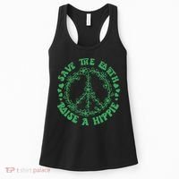 Save The Earth Raise A Hippie Peace Save The Planet Women's Tank Top thumb 0