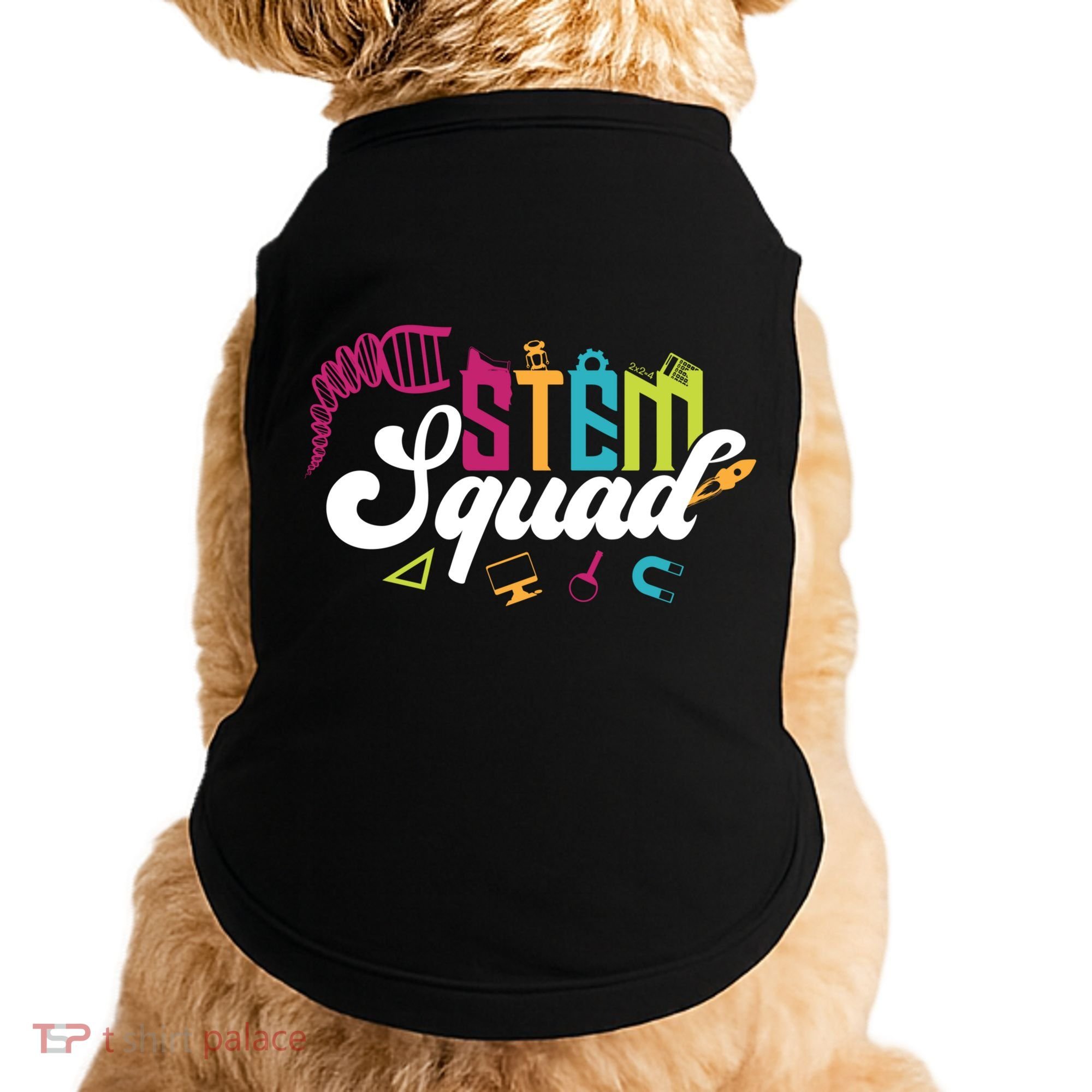 Science Technology Engineering Math Teacher Gift Stem Squad Funny Gift Doggie Tank