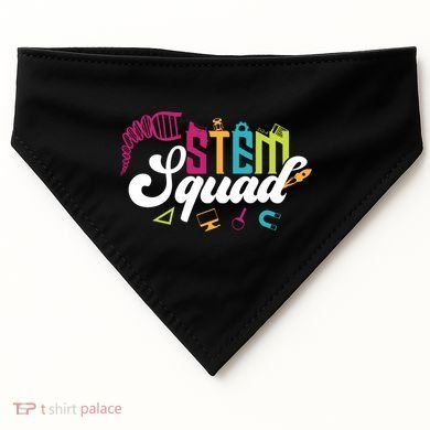 Science Technology Engineering Math Teacher Gift Stem Squad Funny Gift USA-Made Doggie Bandana