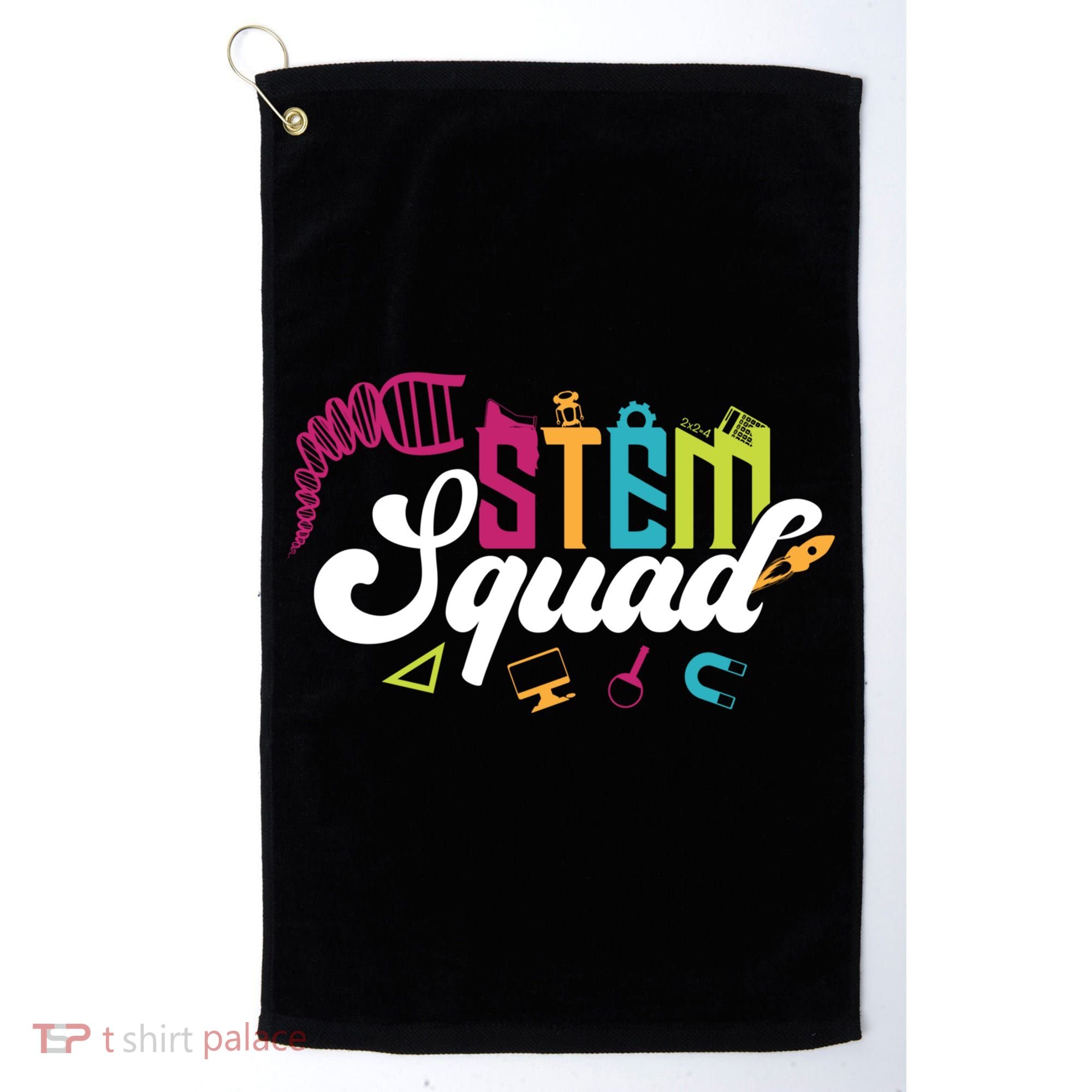 Science Technology Engineering Math Teacher Gift Stem Squad Funny Gift Golf Towel