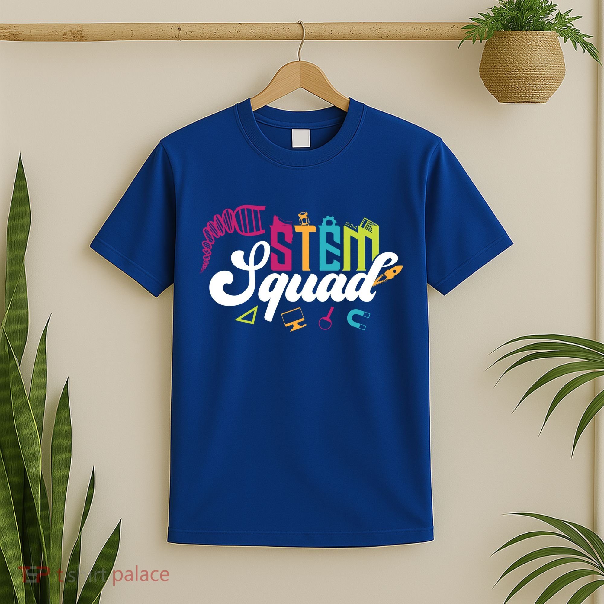 Science Technology Engineering Math Teacher Gift Stem Squad Funny Gift T-Shirt