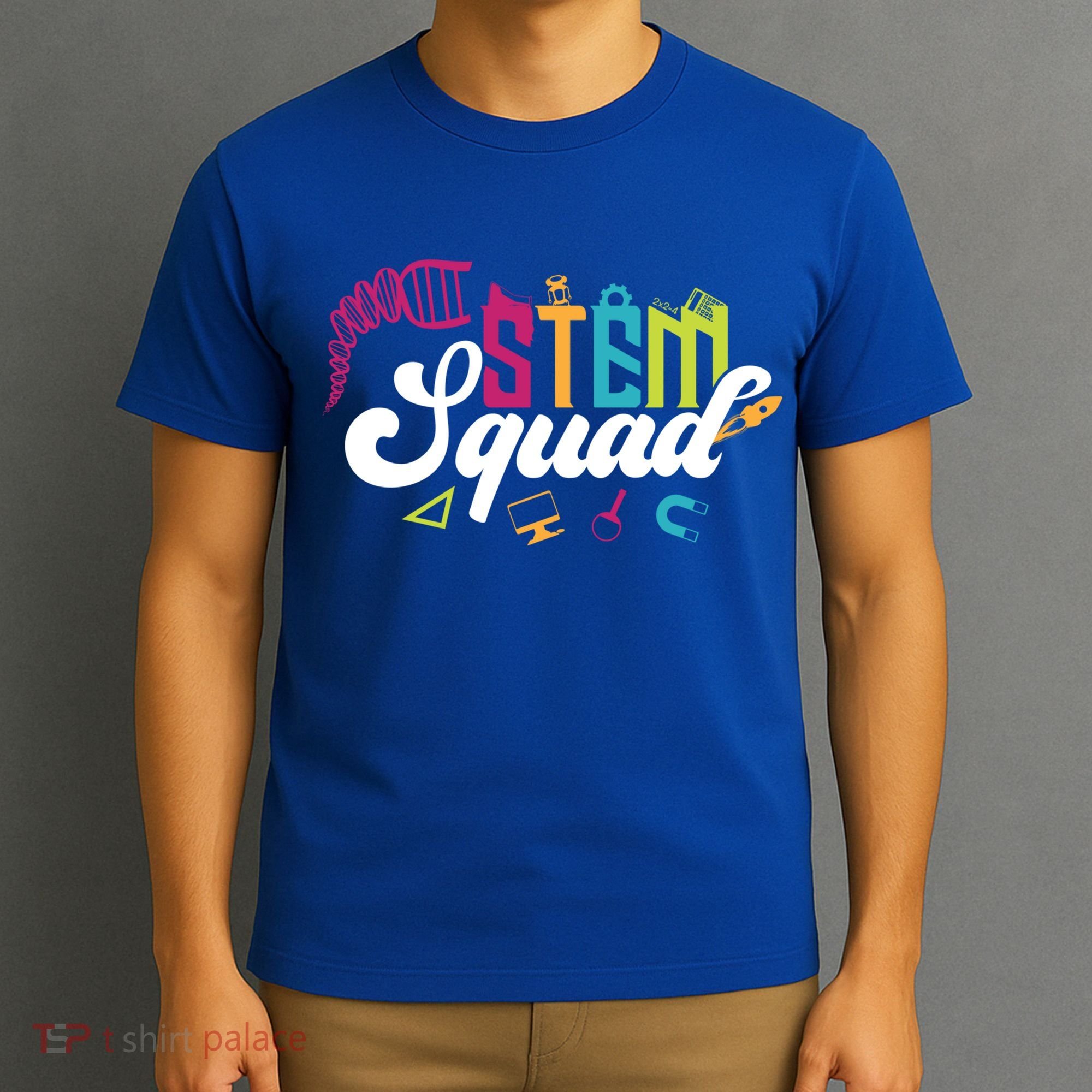 Science Technology Engineering Math Teacher Gift Stem Squad Funny Gift T-Shirt