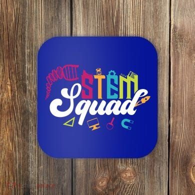 Science Technology Engineering Math Teacher Gift Stem Squad Funny Gift Coaster