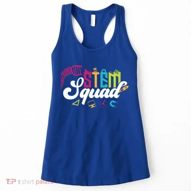 Science Technology Engineering Math Teacher Gift Stem Squad Funny Gift Women's Tank Top
