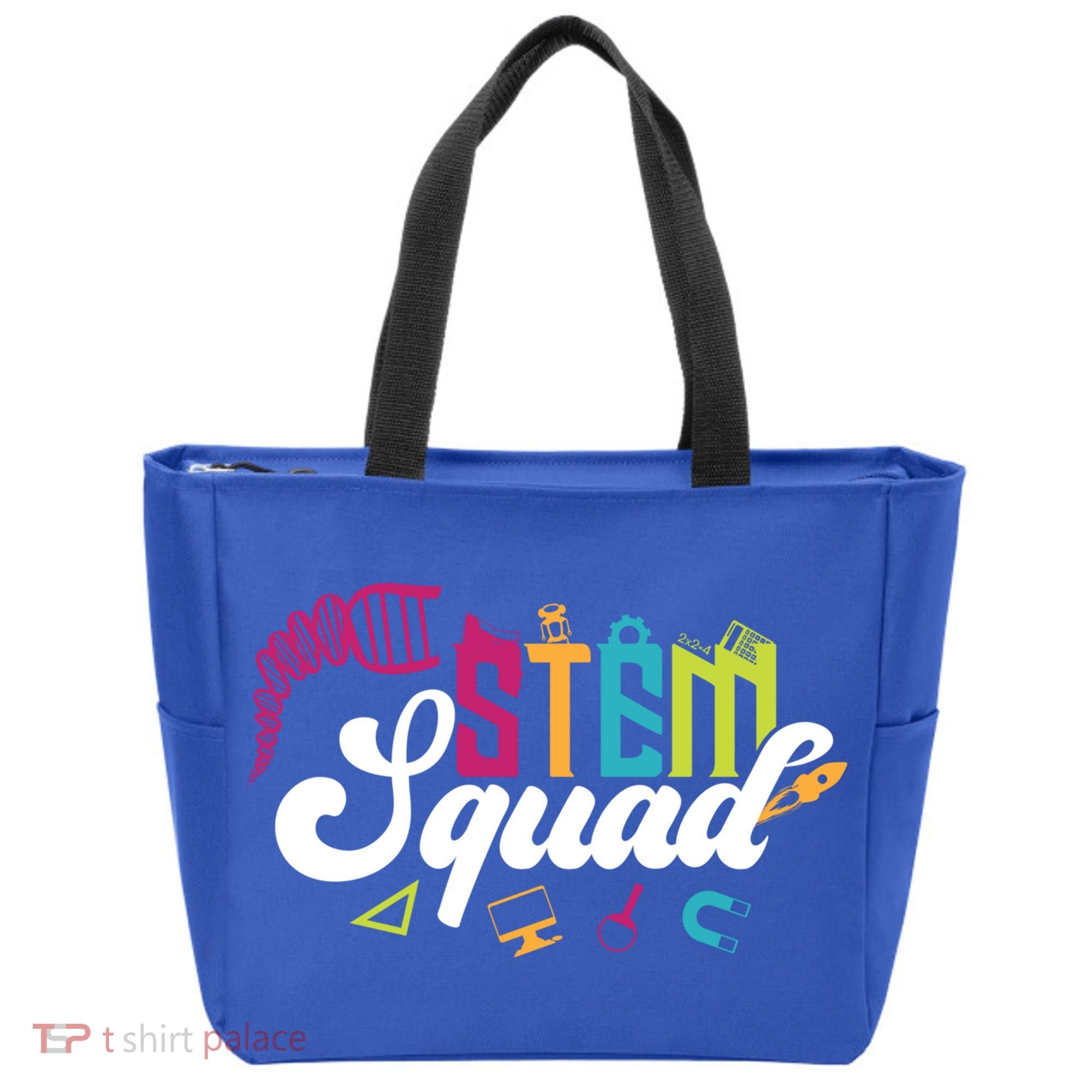 Science Technology Engineering Math Teacher Gift Stem Squad Funny Gift Tote Bag