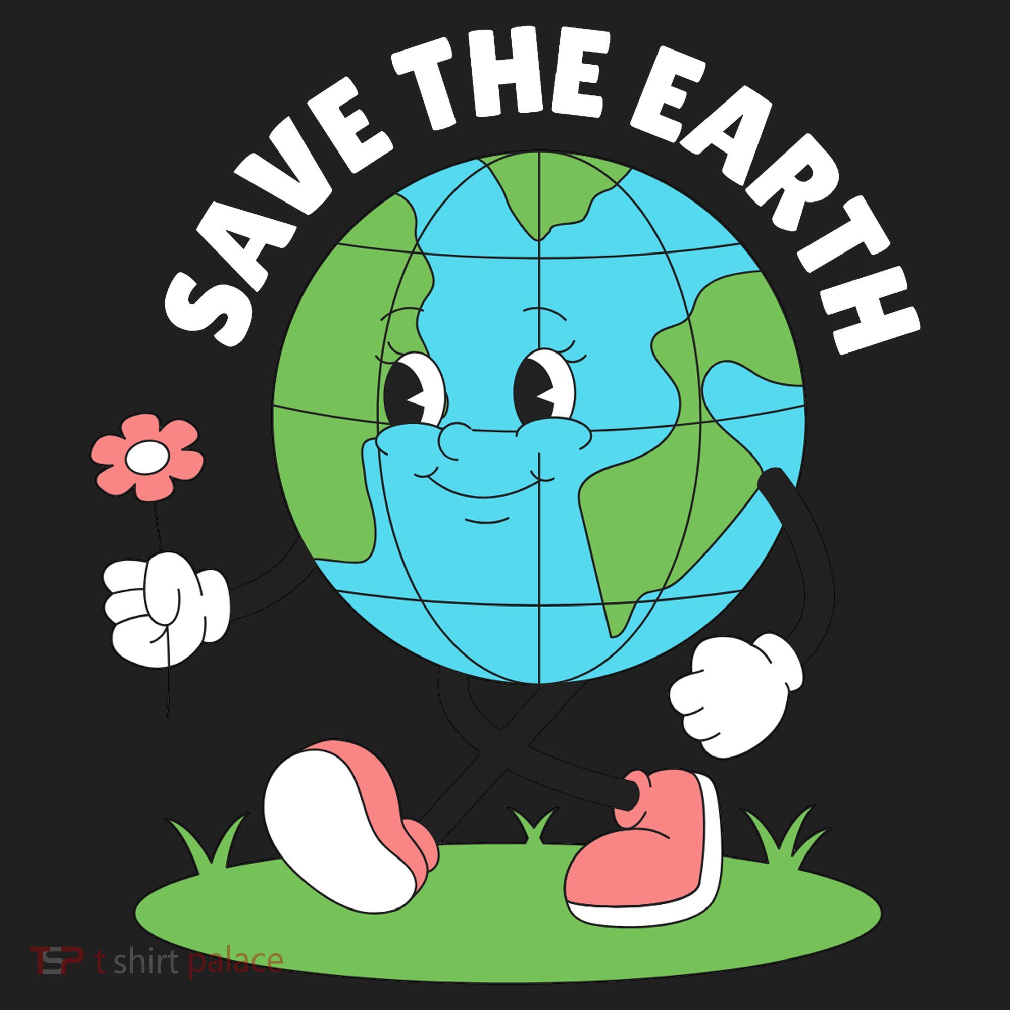 Save The Earth Cute Earth Day Women's Sweatshirt