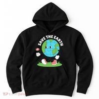Save The Earth Cute Earth Day Hoodie thumb 0