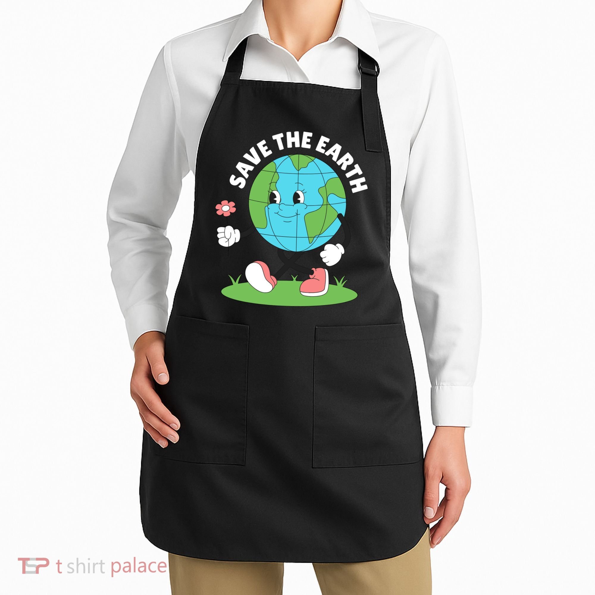Save The Earth Cute Earth Day Apron