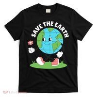 Save The Earth Cute Earth Day T-Shirt thumb 0