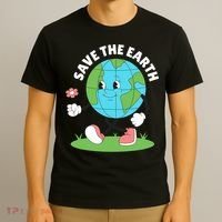 Save The Earth Cute Earth Day T-Shirt thumb 3