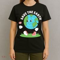 Save The Earth Cute Earth Day T-Shirt thumb 4
