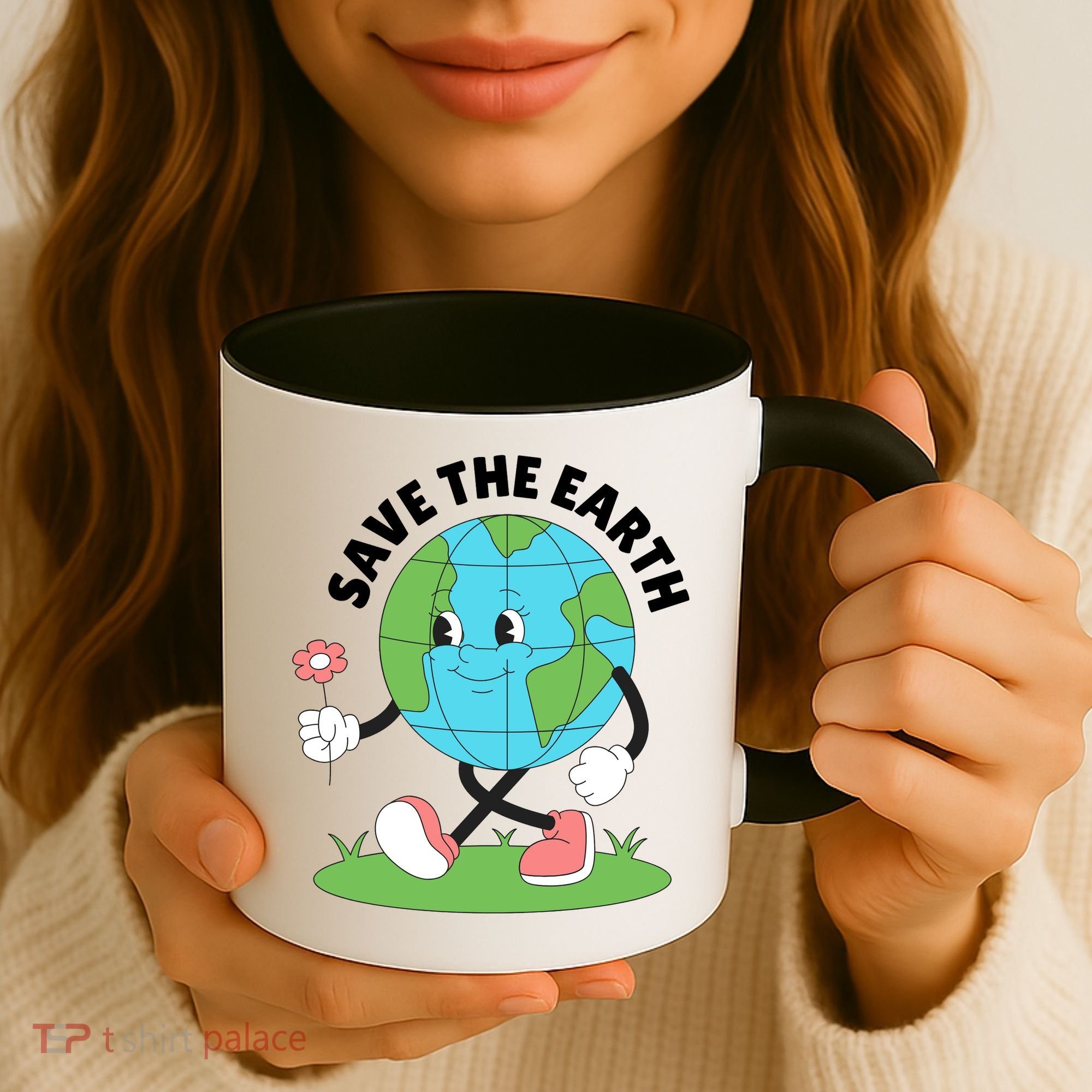 Save The Earth Cute Earth Day Coffee Mug