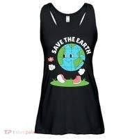 Save The Earth Cute Earth Day Ladies Essential Flowy Tank thumb 0