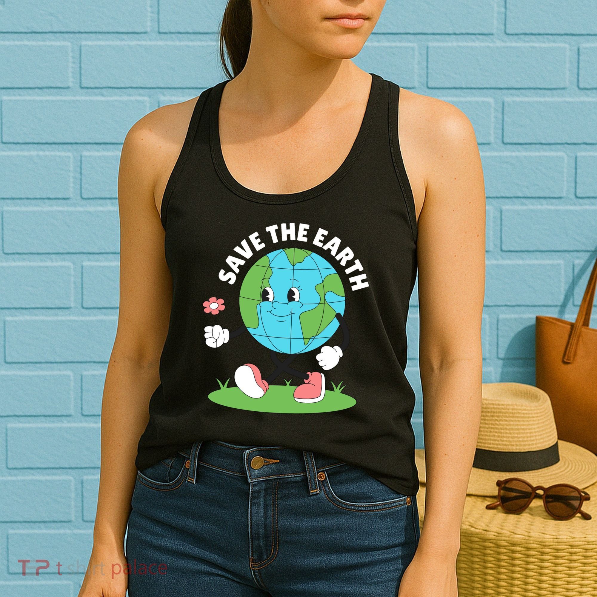 Save The Earth Cute Earth Day Women's Tank Top