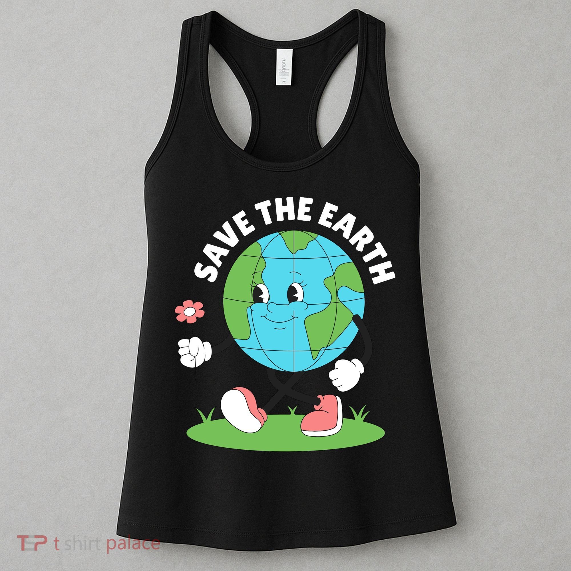Save The Earth Cute Earth Day Women's Tank Top