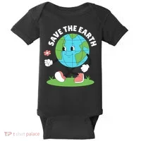 Save The Earth Cute Earth Day Baby Bodysuit thumb 0