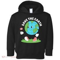 Save The Earth Cute Earth Day Toddler Hoodie thumb 0