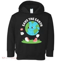Save The Earth Cute Earth Day Toddler Hoodie thumb 0