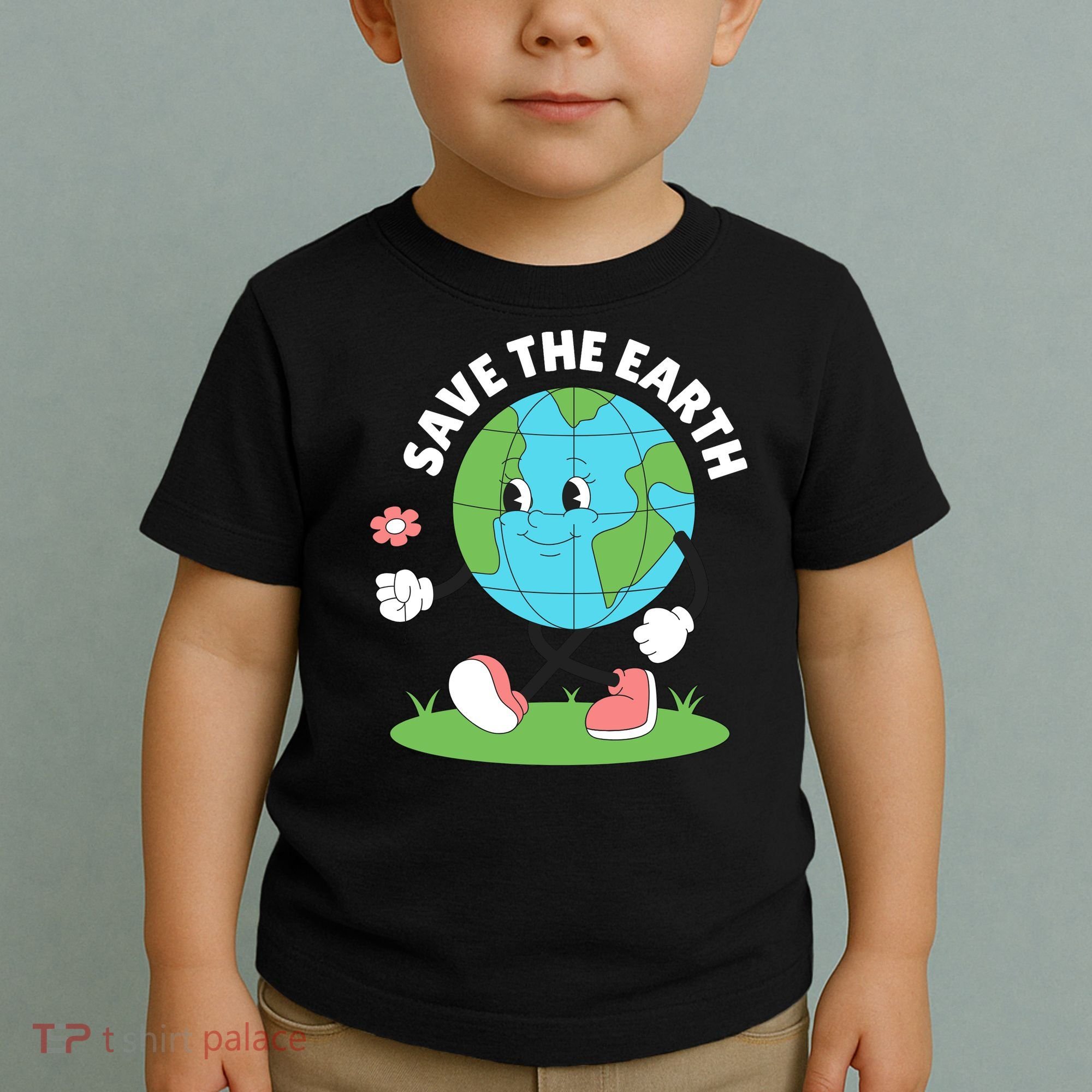 Save The Earth Cute Earth Day Toddler T-Shirt