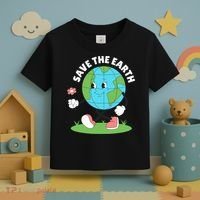 Save The Earth Cute Earth Day Toddler T-Shirt thumb 3