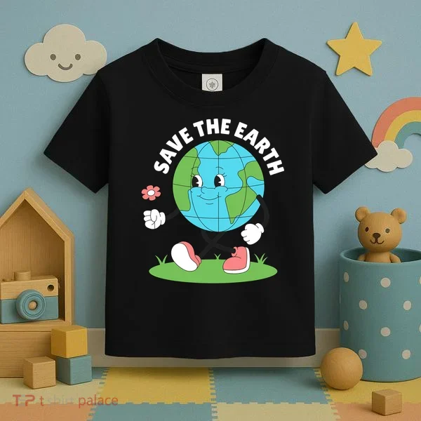 Save The Earth Cute Earth Day Toddler T-Shirt