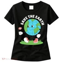 Save The Earth Cute Earth Day Women's T-Shirt thumb 0