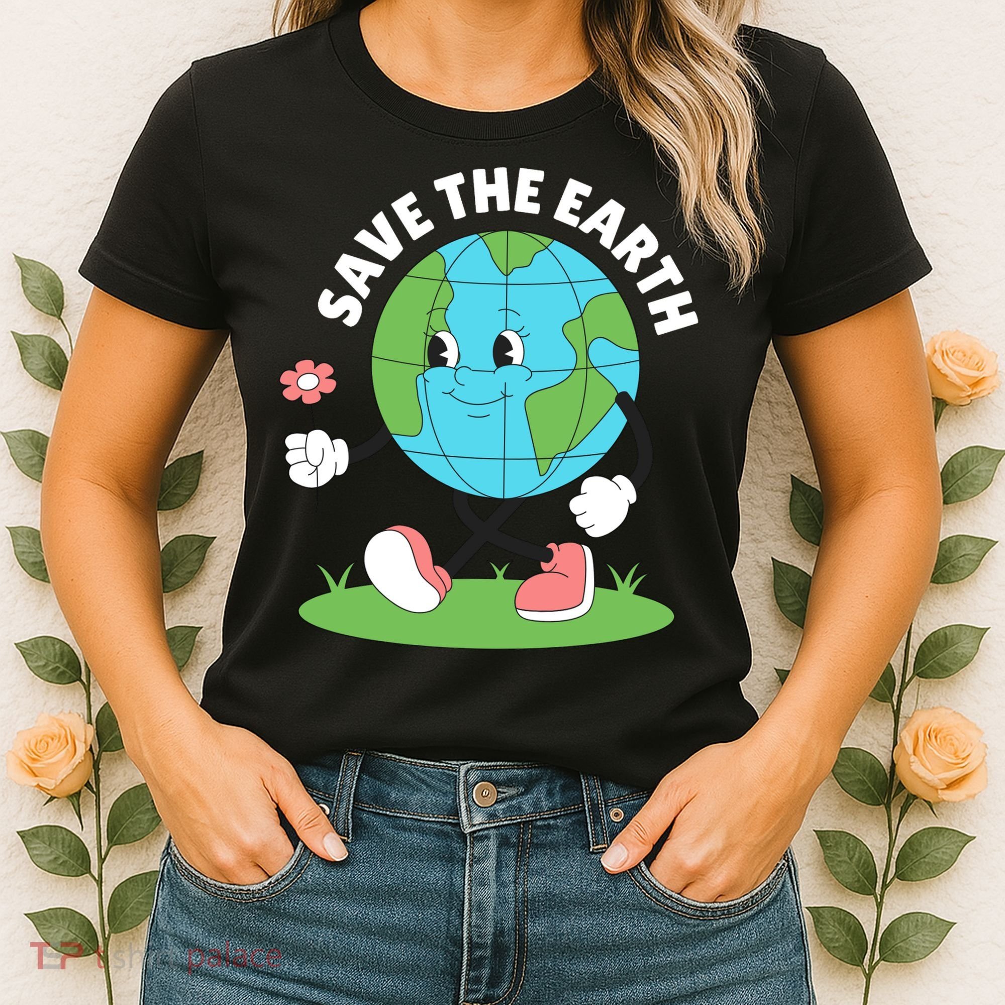 Save The Earth Cute Earth Day Women's T-Shirt